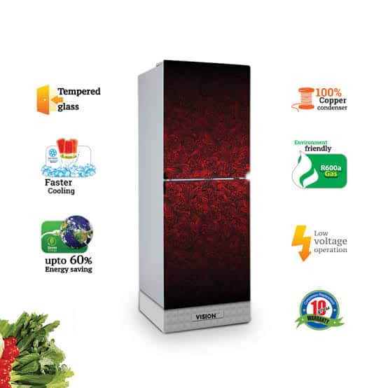 ভিশন GD Refrigerator RE-150L Grad Rose Red-TM, কম দামে ভাল মানের ফ্রিজ