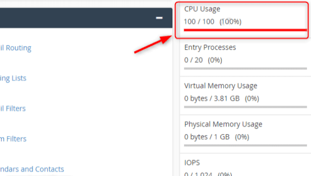 High CPU usage